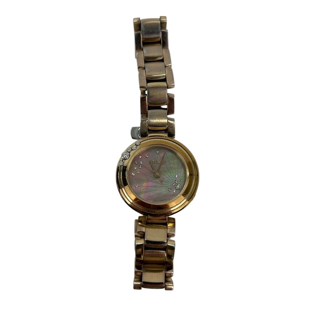 CITIZEN EM0463-51Y Carina Diamond Gold Color Dial Eco-Drive Watch New Batt - Picture 4 of 4